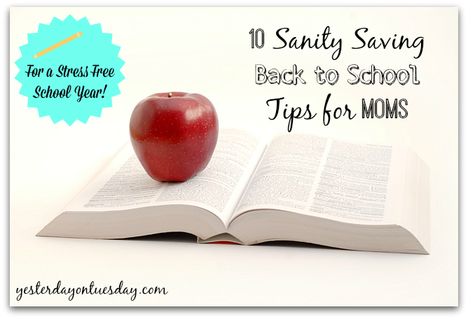 10 Sanity Saving Back to School Tips for Moms #backtoschool #moms