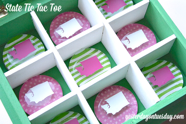 State Tic Tac Toe Craft #tictactoe