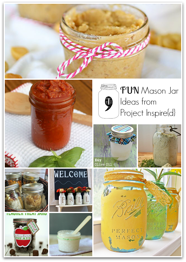 9 Fun Mason Jar Ideas from Project Inspire{d} #masonjars