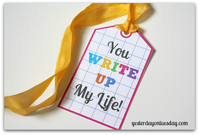 You Write Up My Life Teacher's Gift #teachersgift