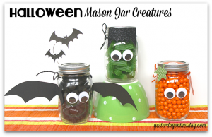 Halloween Mason Jar Creatures