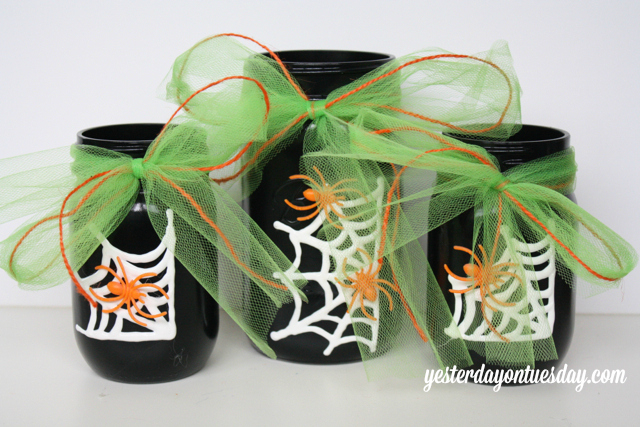 Mason Jars with Ribbons