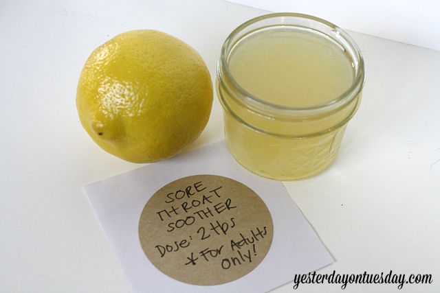Sore Throat Soother Label
