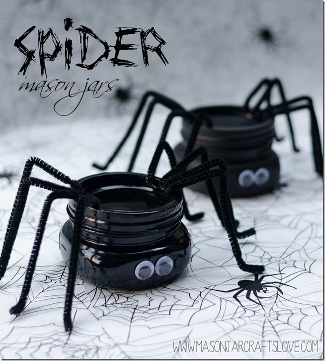 Spider Mason Jars