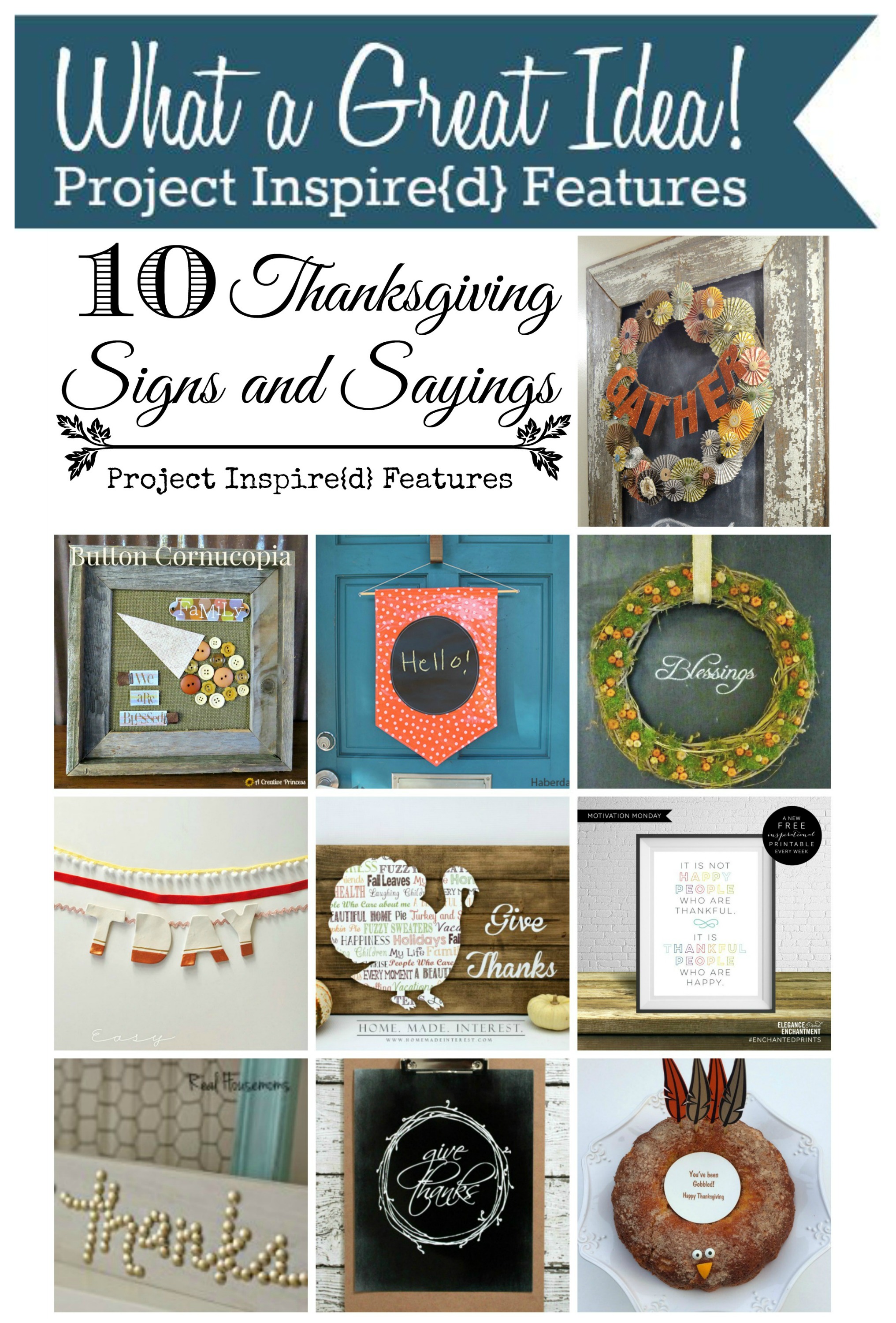 PI Features: Thanksgiving Signs