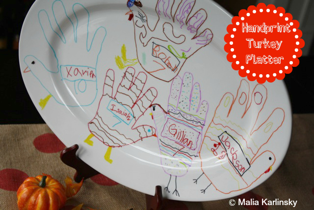 Create a meaningful Thanksgiving Turkey Platter from Yesterday on Tuesday