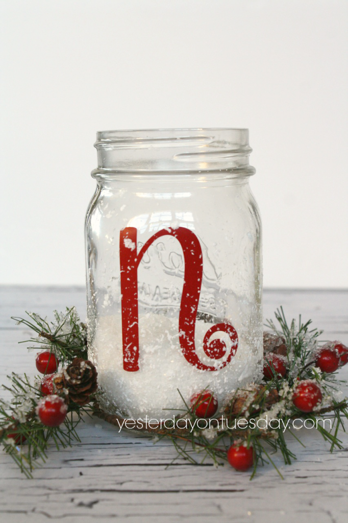 Noël Mason Drinking Jar bonhomme de neige