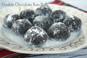 Recipe for Double Chocolate Rum Balls from https://yesterdayontuesday.com