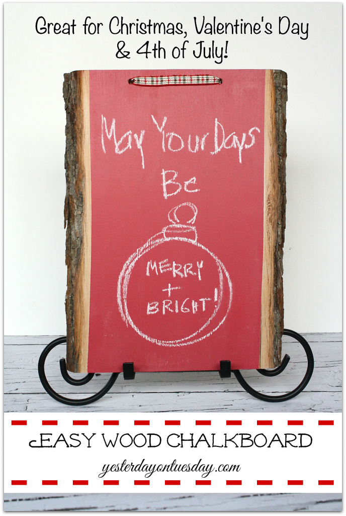 Easy Wood Chalkboard