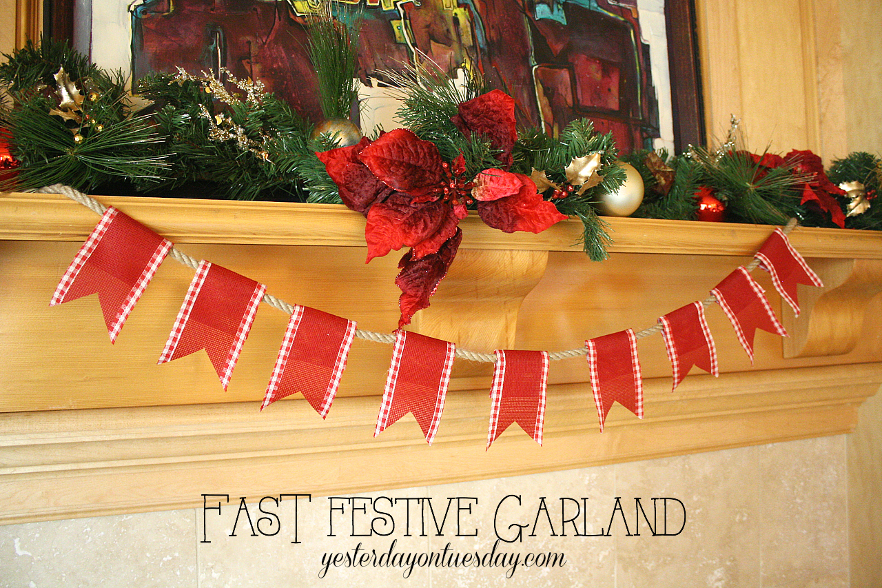 Create a fast festive garland for Christmas or any celebration