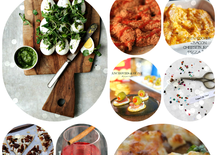 Festive Food ideas for New Year's Eve shared at Project Inspire{d} via https://yesterdayontuesday.com