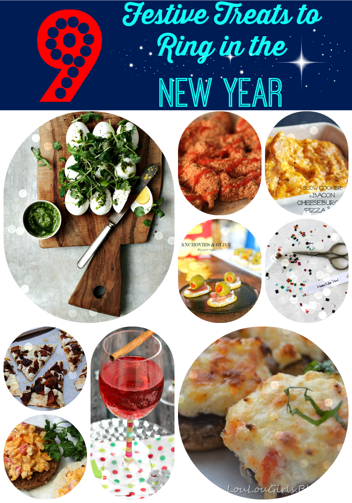 Festive Food ideas for New Year's Eve shared at Project Inspire{d} via https://yesterdayontuesday.com