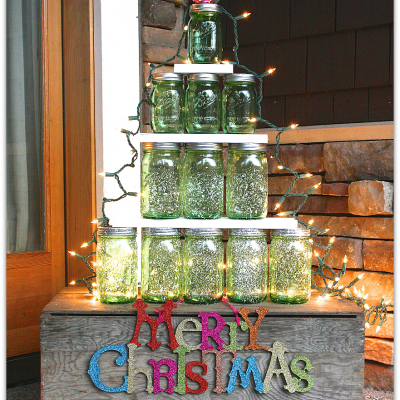 Mason Jar Christmas Tree