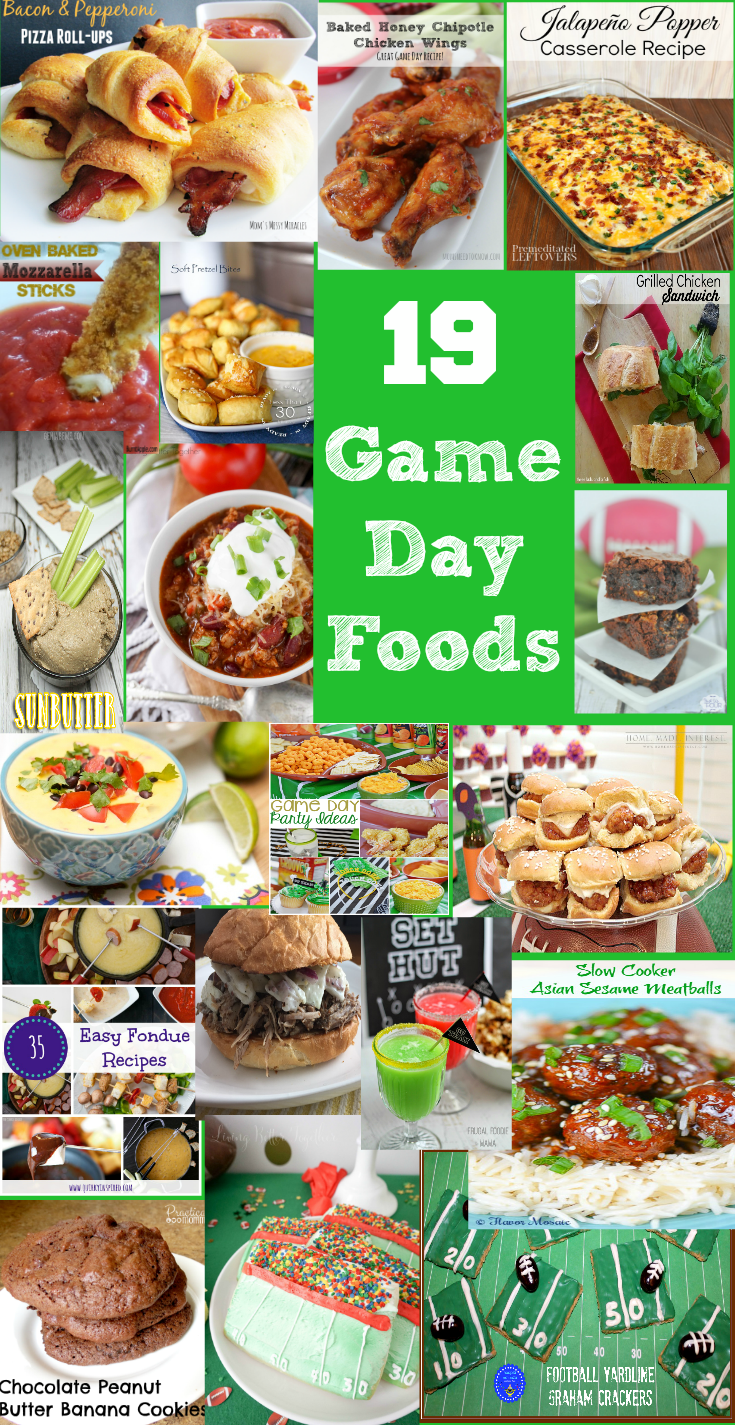 Yummy Game Day Food Ideas shared at Project Inspire{d}