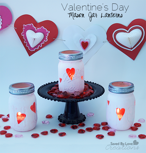 DIY Chalkboard Paint Mason Jar Valentines by Saved by Love Creations