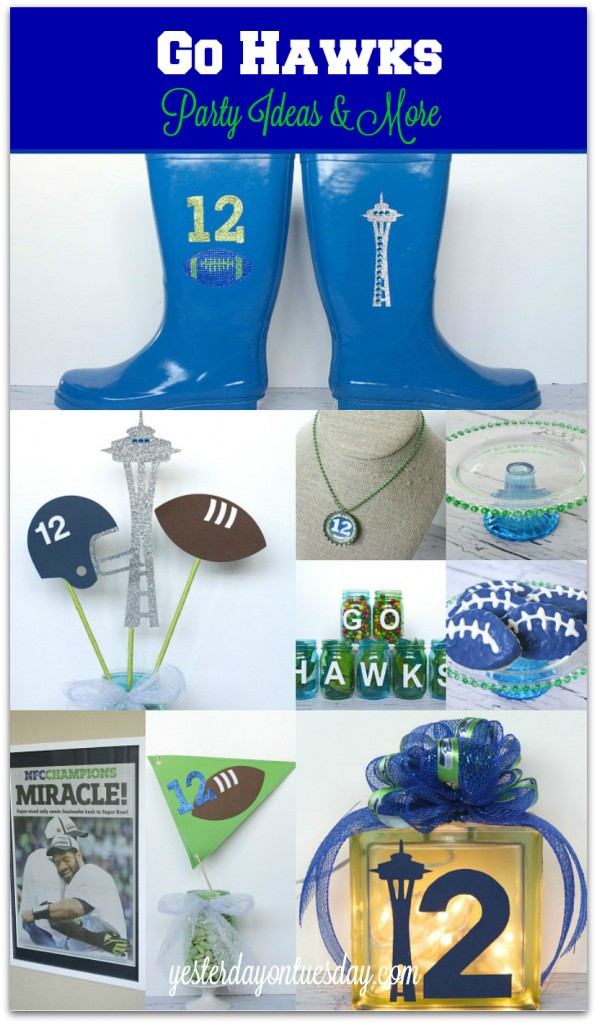 Go Hawks Party Ideas and More for The Big Game #seahawks #thebiggame