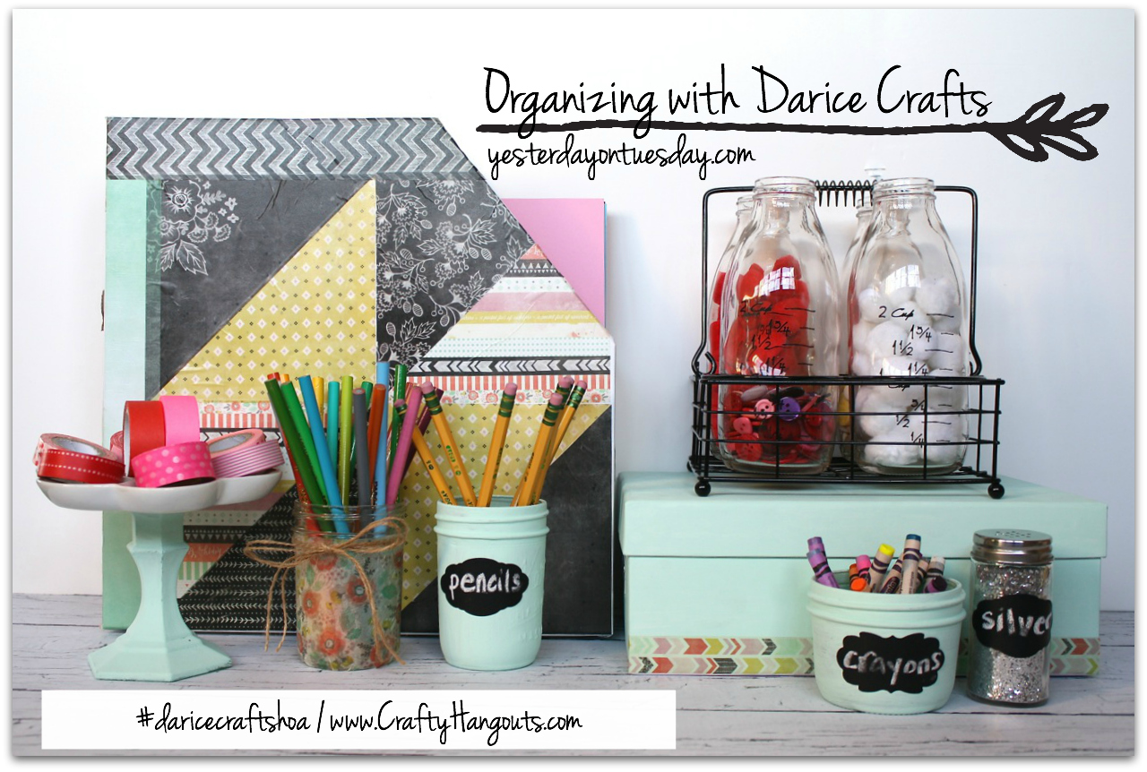 Easy Organizing Ideas with Darice Crafts #organizing #daricecraftshoa