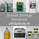 Stylish Storage Solutions for your desk, craft supplies, kids and home from https://yesterdayontuesday.com