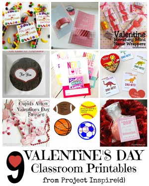 PI Features: 9 Printable Valentines | Yesterday on Tuesday