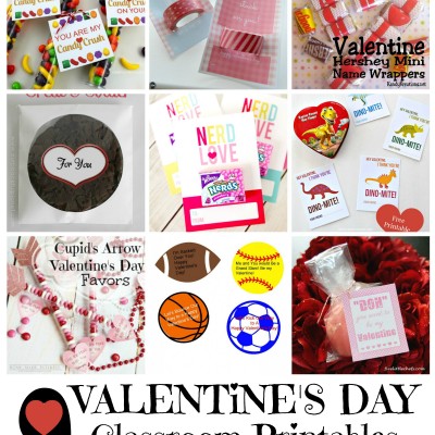 PI Features: 9 Printable Valentines