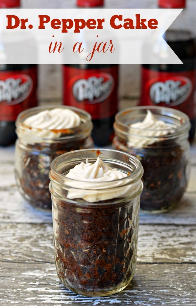 Dr Pepper Cake in a Jar from Growing Up Gabel