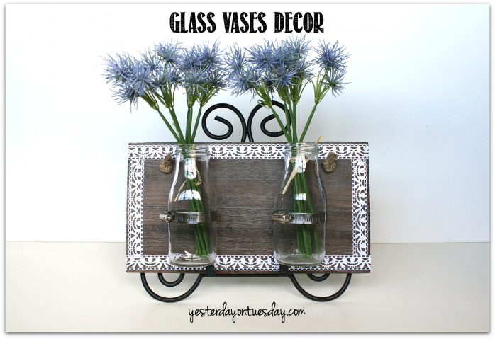 Perk up your porch with some glass vases decor