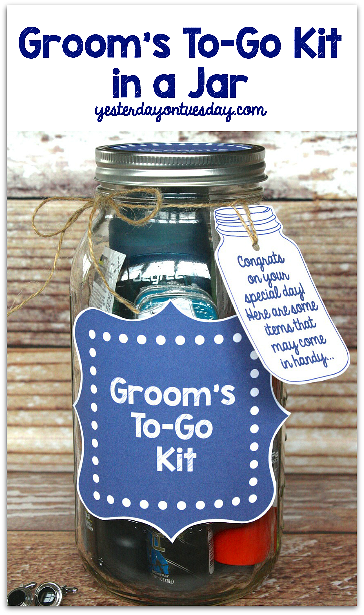 Groom’s To Go Kit in a Jar