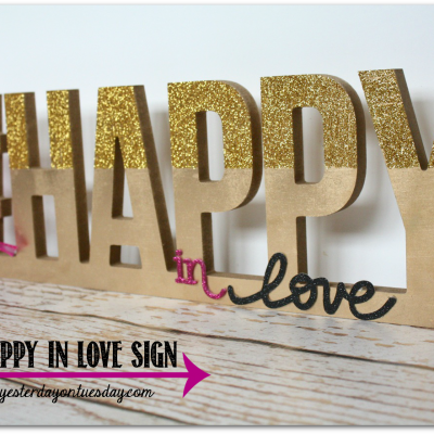 Happy in Love Sign