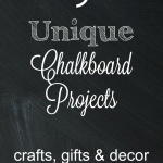 Fresh ideas on using chalkboard paint around your home as well as for gift ideas #chalkboard