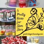 Save those glass jars and reuse them for organizing, entertaining and more from https://yesterdayontuesday.com #glassjars