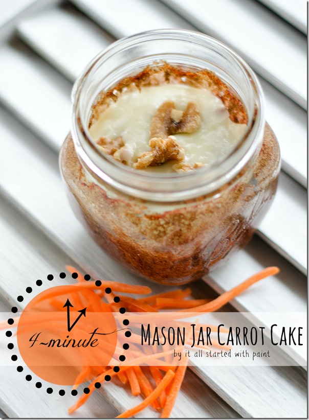 Mason Jar Carrot Cake from It All Started with Paint