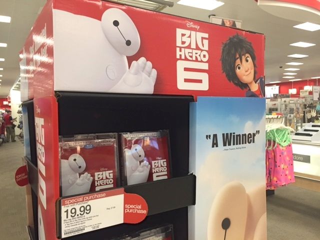 Big Hero 6, movie  a family-friendly heart warming movie that's available at Target.
