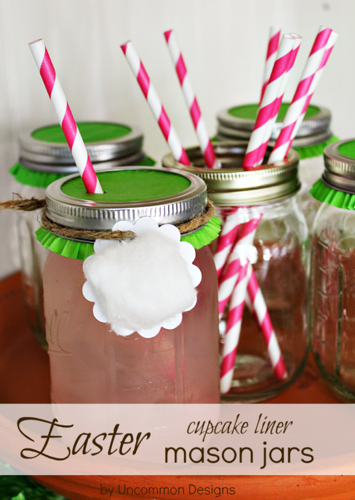 Easter Cupcake Liner Mason Jar from Uncommon Designs