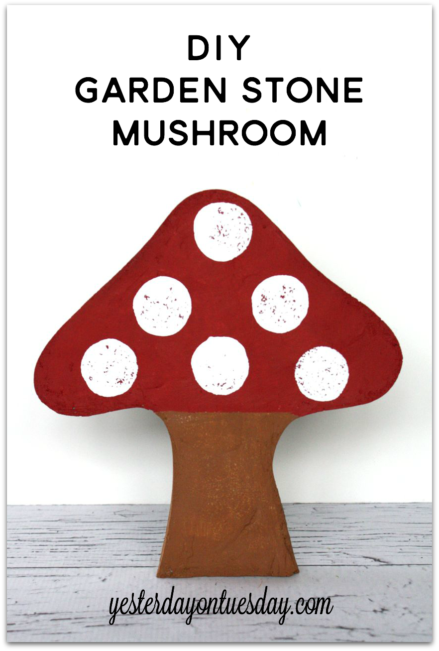 DIY Garden Stone Mushroom