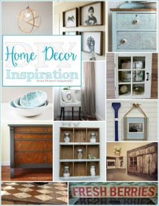 A dozen beautiful DIY Home Decor Ideas, shared at Project Inspire{d}