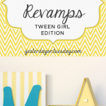 Decor Revamps for Tween Girls: Take things from plain to pretty awesome with chalky finish paint.