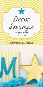 Decor Revamps for Tween Girls: Take things from plain to pretty awesome with chalky finish paint.
