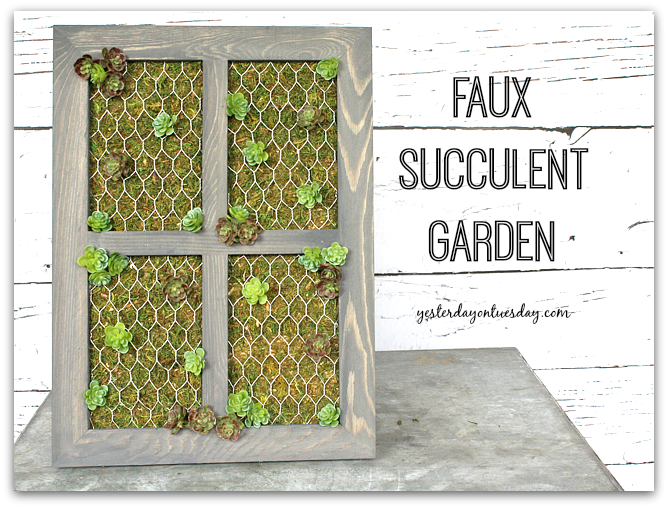 How to make a stylish Faux Succulent Garden