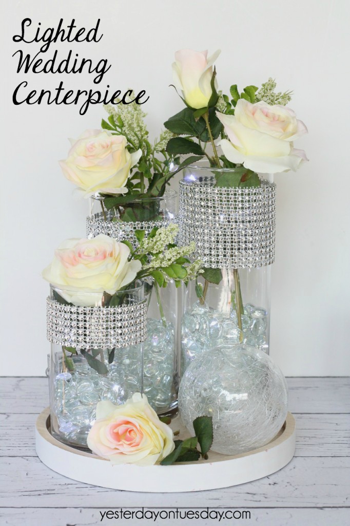 DIY Lighted Wedding Centerpiece, a lovely addition to your wedding decor