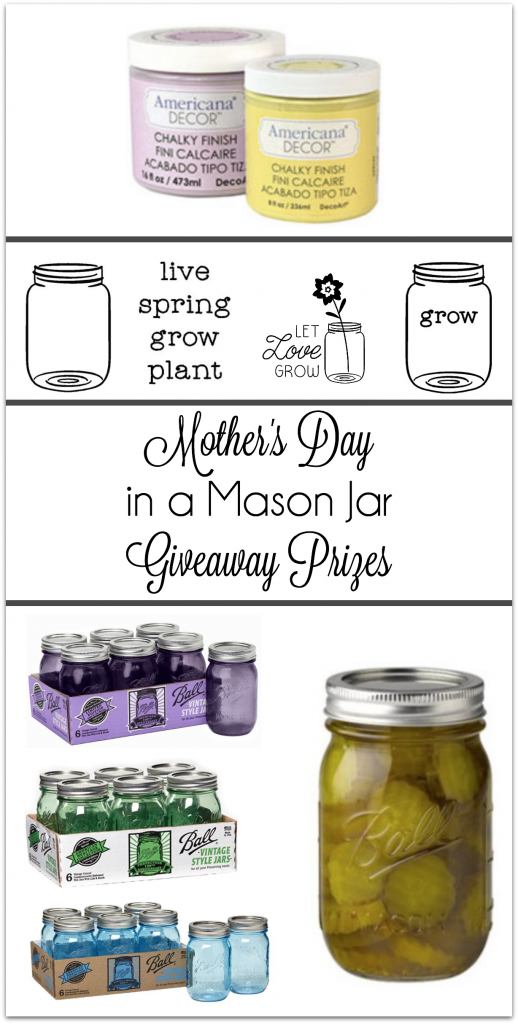 Mother's Day in a Mason Jar Giveaway Items