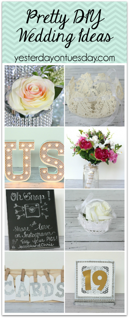 7 Pretty and Budget Friendly DIY Wedding Ideas. Make stuff for the big day and save cash!