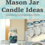 3 Beachy Mason Jar Candle Ideas: How to style your Mason Jars three different pretty ways, perfect for summer decor or entertaining at the beach or at the lake!