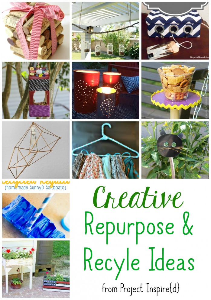 Creative ways to repurpose and recycle your stuff.