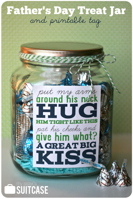 Father's Day Treat Jar with printable