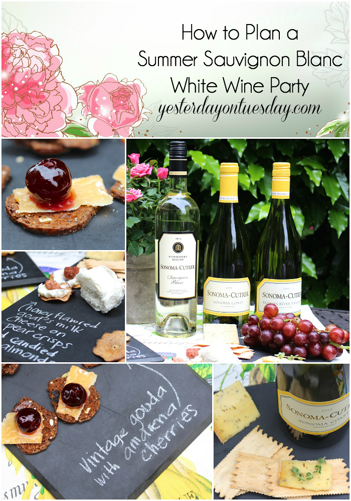 How to Plan a Summer Sauvignon Blanc White Wine Party including appetizer ideas!