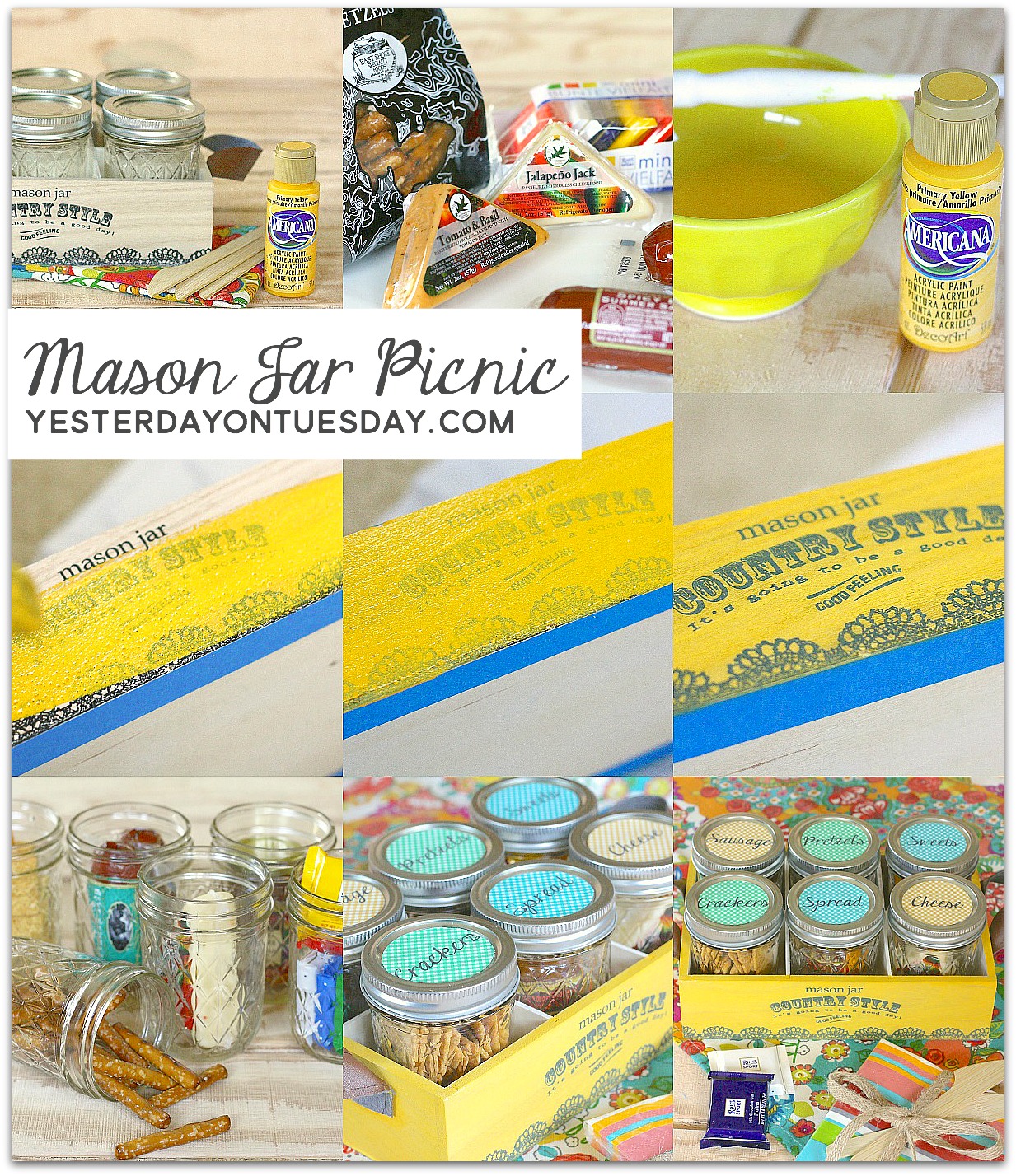 Mason Jar Picnic | Yesterday On Tuesday