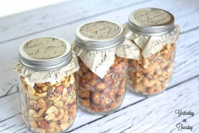 Mason Jars with Nuts