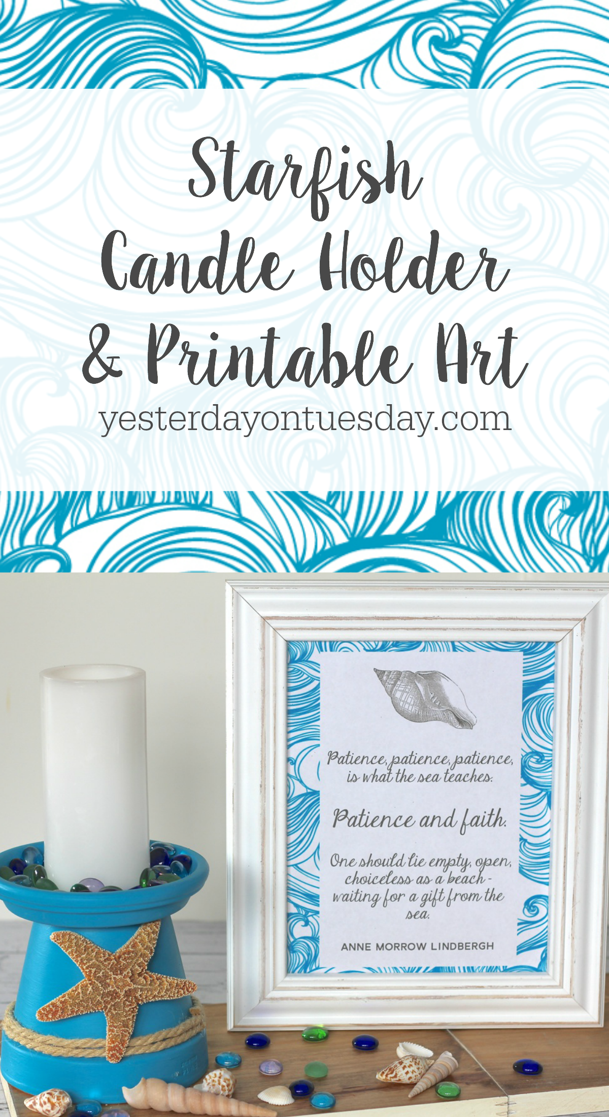 Starfish Candle Holder and Printable