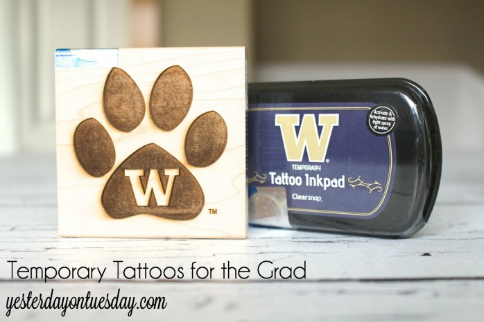 Temporary Tattoos for the Grad, a fun and non-permanent way to celebrate graduation!