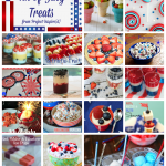 A ton of yummy 4th of July Treats, great for parties and barbecues!